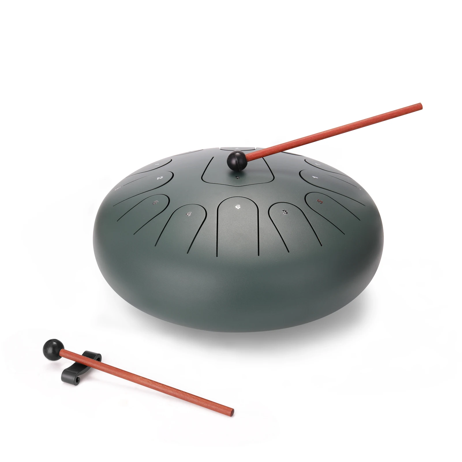 

12 inch Steel Tongue Drum 13-Tone Mini Hand Pan Drums with Drumsticks Carrying Bag Percussion Musical Instruments