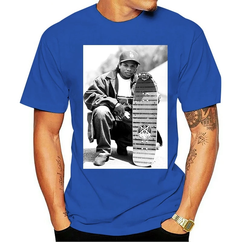 Футболка EAZY E в стиле хип-хоп с надписью NWA крутая повседневная мужская футболка