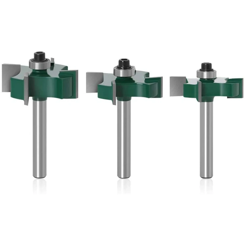

3Pcs Router Bits 1/4Inch Shank CNC Spoilboard Surfacing Router Bit Planing Bit Woodworking Cutting Tools Grooving Cutter