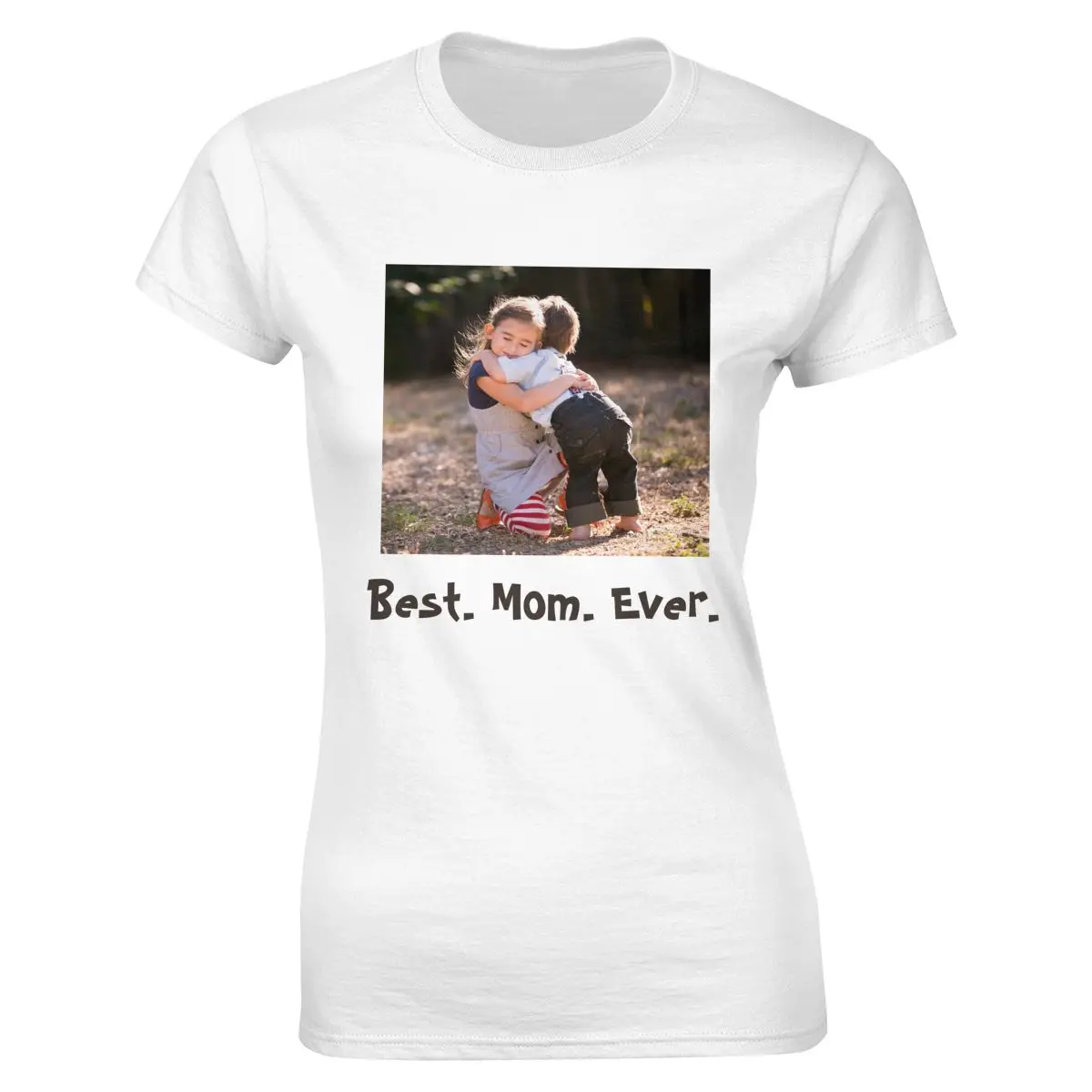 

Best Mom Ever With Family Portrait T-Shirt Aesthetic Clothes Comfortable Tee 100% Cotton