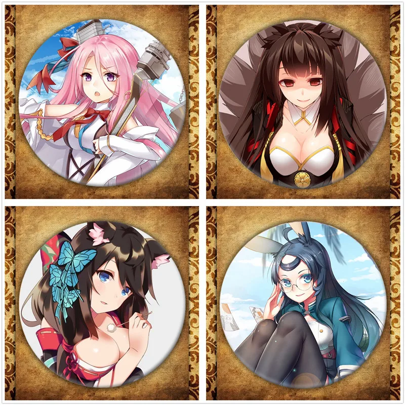 Японская игра-Аниме Azur Lane бейдж с дисплеем модные фигурка из аниме Astroboy (броши на