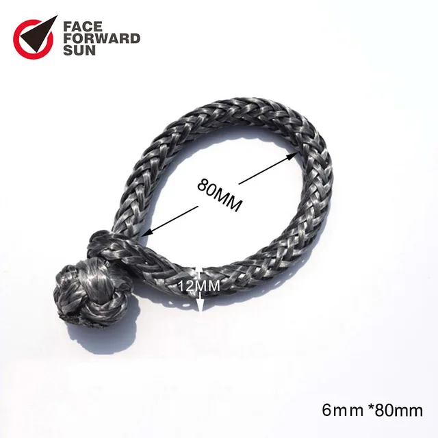 

Красная синтетическая скоба лебедки 6 мм * 80 мм, мягкая скоба для яхты, скоба из УВЧ-ЭВП для лодки, парусного спорта, аксессуары