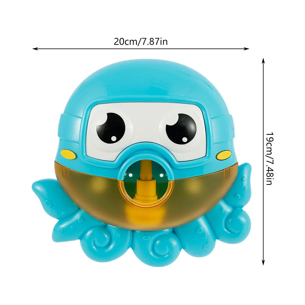 

Automatic Bubble Machine Cute Octopus Shape Bubble Maker Blower Machine Baby Bath Toy Kids Adult Outdoor Garden Interactive Toy