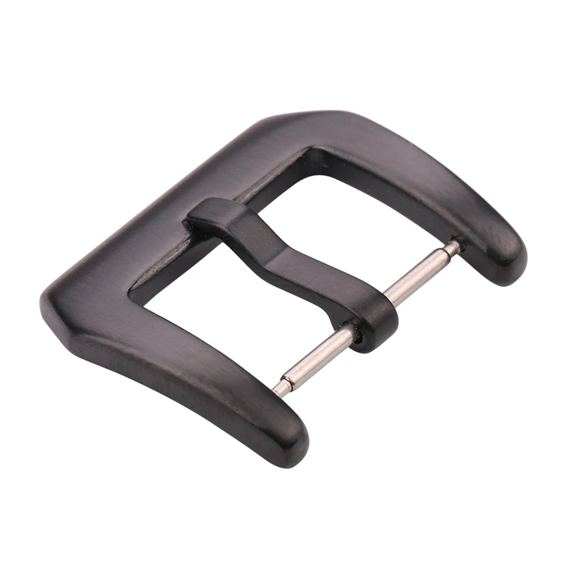 Metal Watch Buckle 18mm 20mm 22mm 24mm Men Watchband Strap Silver Black Brushed 316L Stainless Steel Clasp Accessories