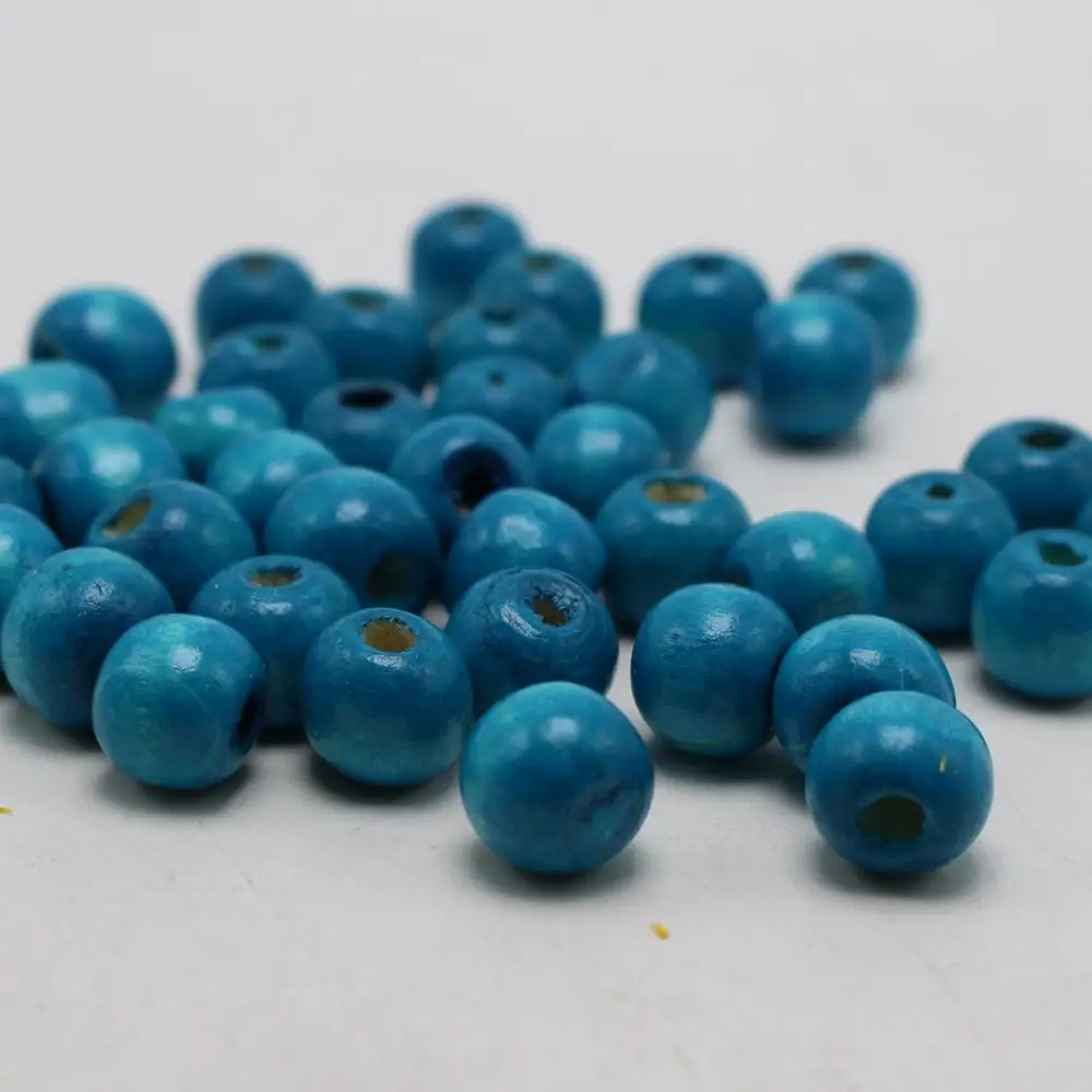 500 Синий 8 мм круглые деревянные бусины ~ бусины|bead veil|beads after beadsbead bails |