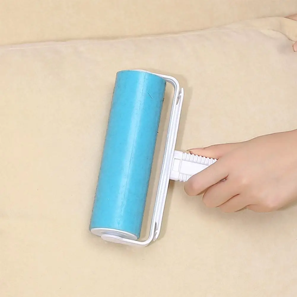 

1PC Washable Roller Brush Fluff Cleaner Sticky Picker Lint Roller Carpet Dust Pet Hair Clothes Reusable Home Essential Tool