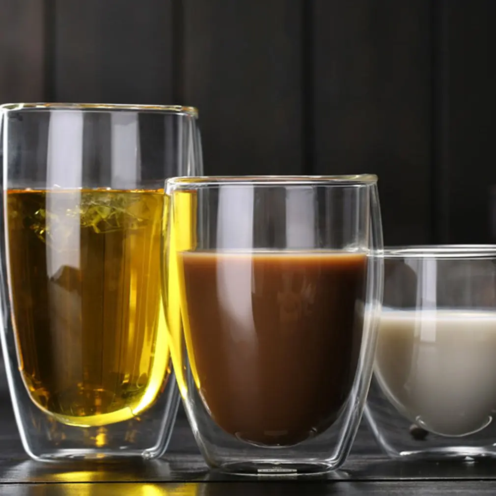 

Heat Resistant Double-Wall Insulated Glass Espresso Mugs Latte Coffee Glasses/Whisky/Coffee Cup/Tea Mug