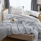 Хлопковое Марлевое покрывало для кровати, трехслойное летнее тонкое покрывало для кровати, для детей, взрослых, домашнее постельное белье, покрывало для дивана, полотенца