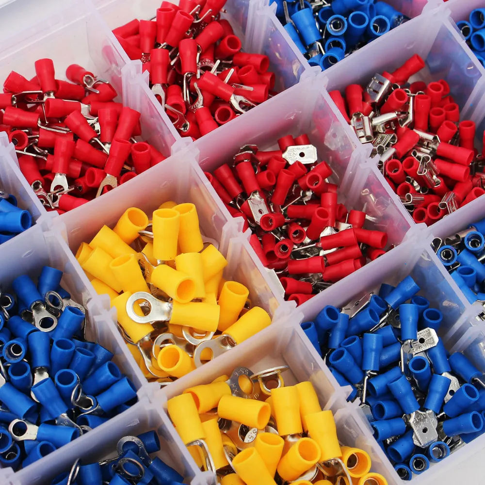 Набор смешанных наконечников 1200 шт. изолированные соединители для электрических