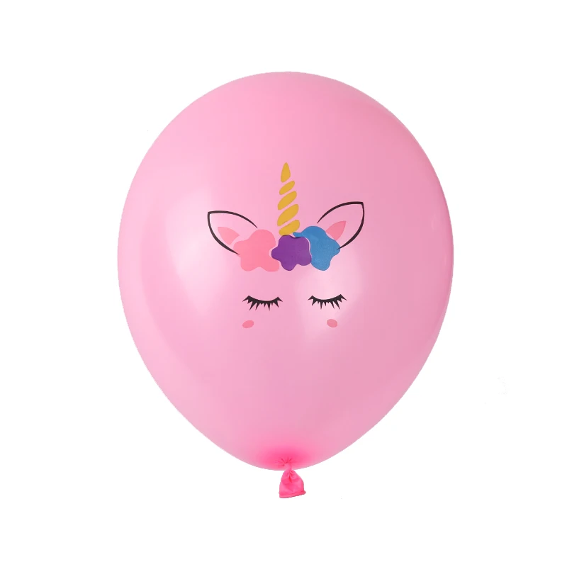 10 шт. в виде единорога из мультфильма лошадиной головы шар Свадебные украшения на