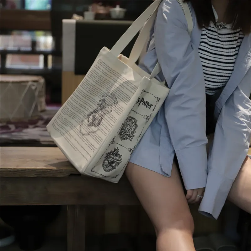 

Холщовая Сумка на плечо с надписью для женщин, повседневный вместительный тоут для покупок, мессенджер на плечо, дамская сумочка, 2021