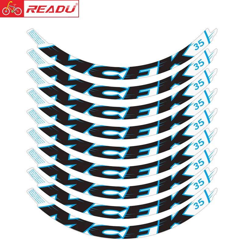 

READU bicycle stickers Road bike MCFK-35Disc wheelset sticker carbon rim decals transparent bottom