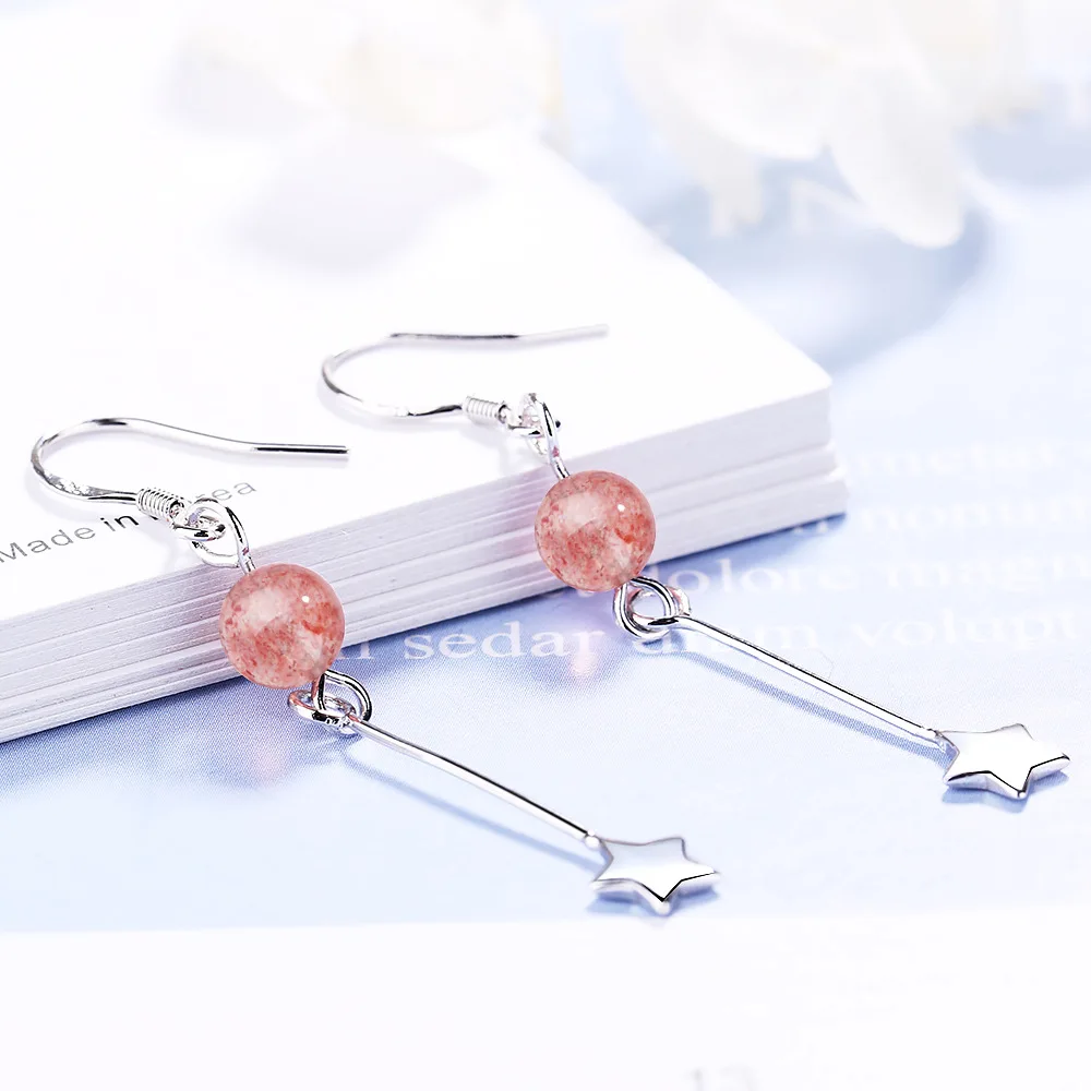 MEETSOFT посеребренные предотвращающие аллергию Висячие серьги для женщин Модный