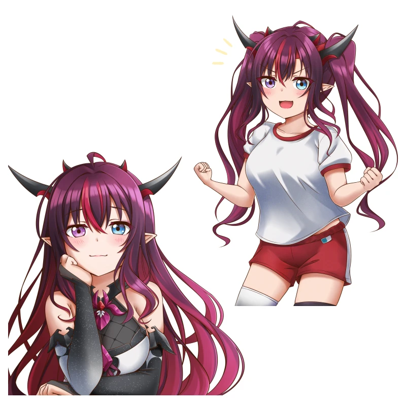 

RuleMylife E863 Irys Hololive And More Sunscreen Vinyl Anime Decals Waterproof Decal Anime RV Car Sticker