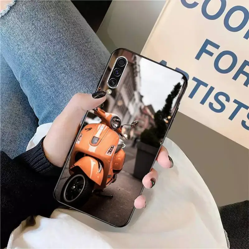 

Vespa Scooter retro Motorcycle Phone Case For Samsung galaxy S 9 10 20 A 10 21 30 31 40 50 51 71 s note 20 j 4 2018 plus