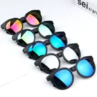 Детские солнцезащитные очки, цветные отражающие зеркальные солнцезащитные очки для детей, мальчиков и девочек, детские защитные очки Uv400, затемненные очки для вождения в уличном автомобиле