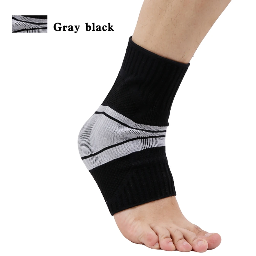 

Unisex Elastic Knitted Sports Ankle Support Brace For Cycling Yoga Basketball Men Women Silicone Joint Ankle Protector 1Pc