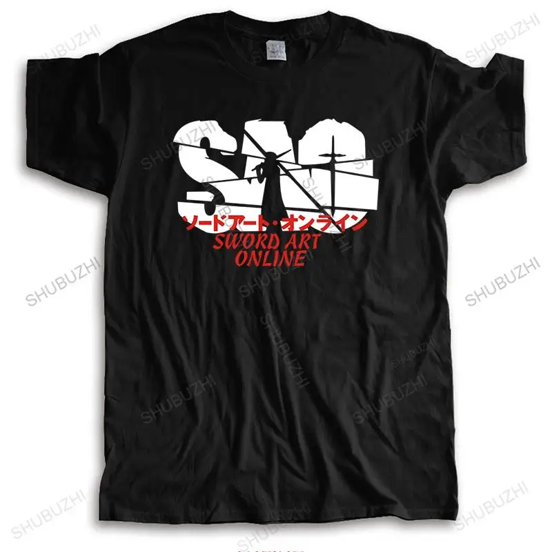 

Male streetwear Tshirt luxury cotton T shirt Sword Art Online T-Shirt SAO summer Fashion Unisex O-neck Teeshirt Euro Size