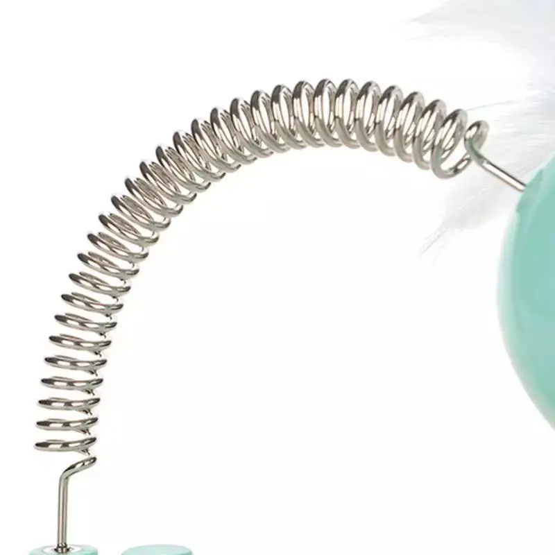 Забавные интерактивные игрушки для кошек с светодиодный светильник перьями