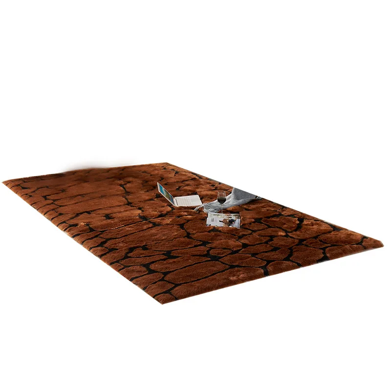 

Nordic wool imitation living room carpet bedroom plush bedside rug window decoration rug sofa coffee table non-slip carpet