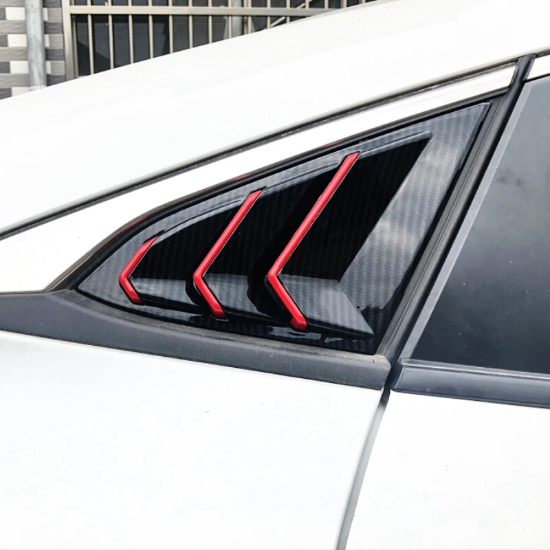 ABS выхлопной трубы из углеродного волокна для Honda Civic 10th Gen 4dr Седан 2016 2019