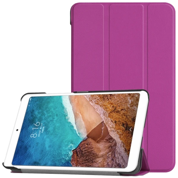 Тонкий из искусственной кожи чехол для Xiaomi mi pad4 mi pad 4 8. 0 дюймов планшет защитный чехол для mi Pad 4 8 подставка смарт-чехол+ подарки - Цвет: XIAOMI4 KST PL