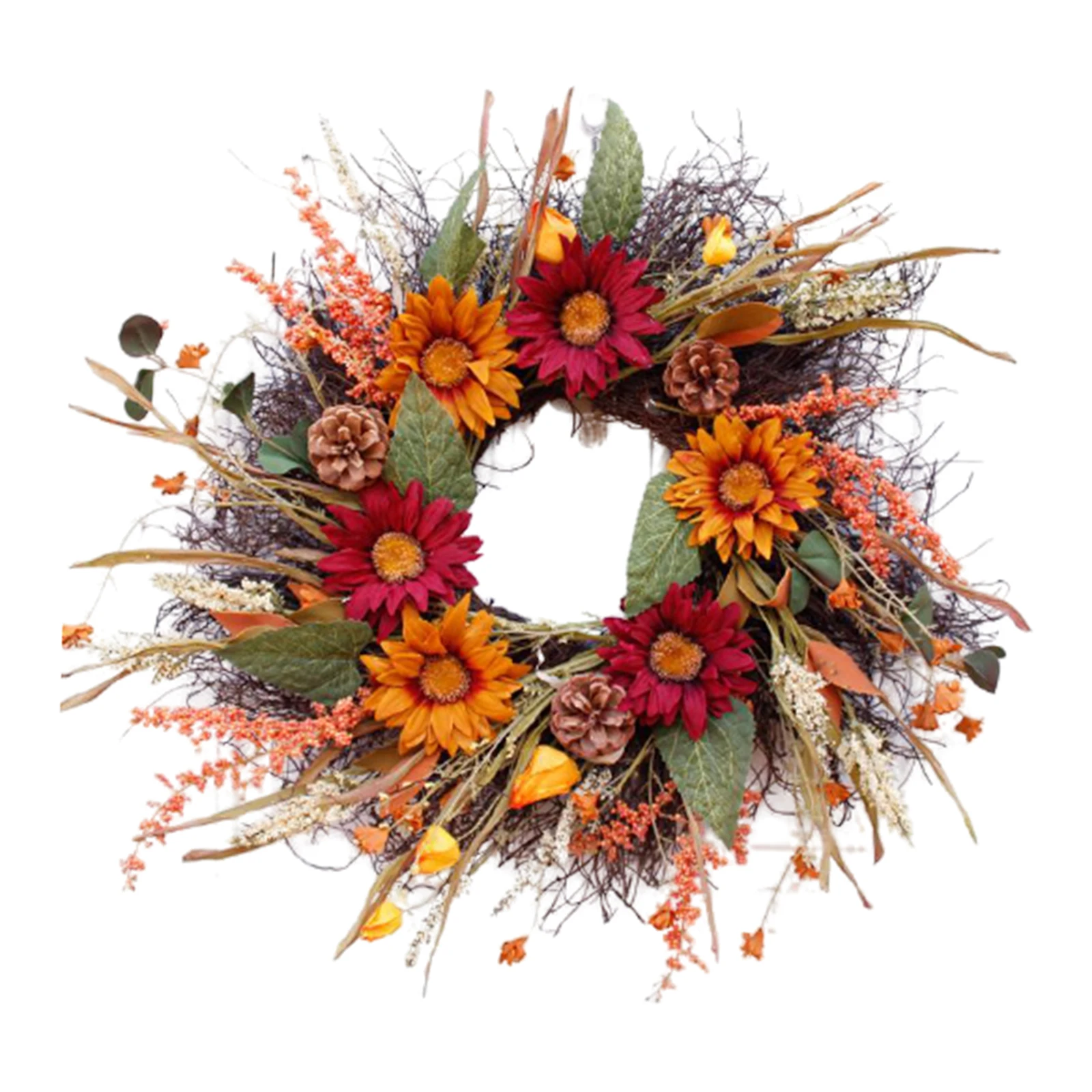 

Handmade Floral Artificial Simulation Flowers Garland Wreath Decor