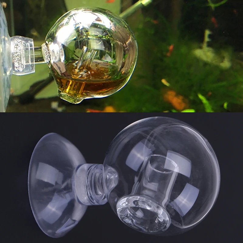 

1PCS Aquarium Fish Tank Carbon Dioxide CO2 Monitor Glass Drop Ball Checker Tester Aquarium Plant Accessory