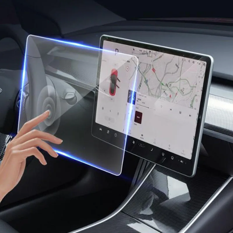 Защитная пленка из закаленного стекла для сенсорного экрана Tesla Model 3 Защита