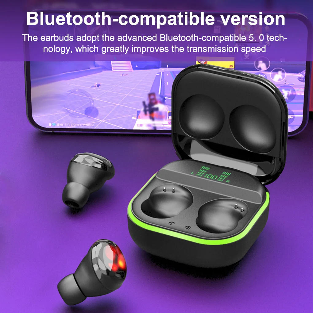 

TWS Wireless Earphones Bluetooth-Compatible 5.0 with Charging Case Sports TWS Earbuds with Microphone Stereo Headset