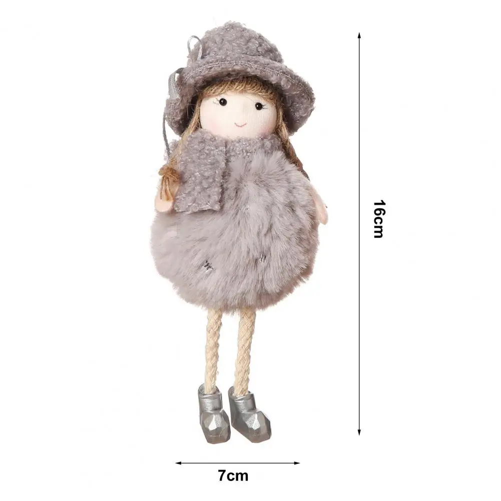 

Hanging Ornament Pendant Hanging Ornament Garden Room decor Ornaments Christmas Tree Bowknot Five-pointed Girl Doll Toy Pendant