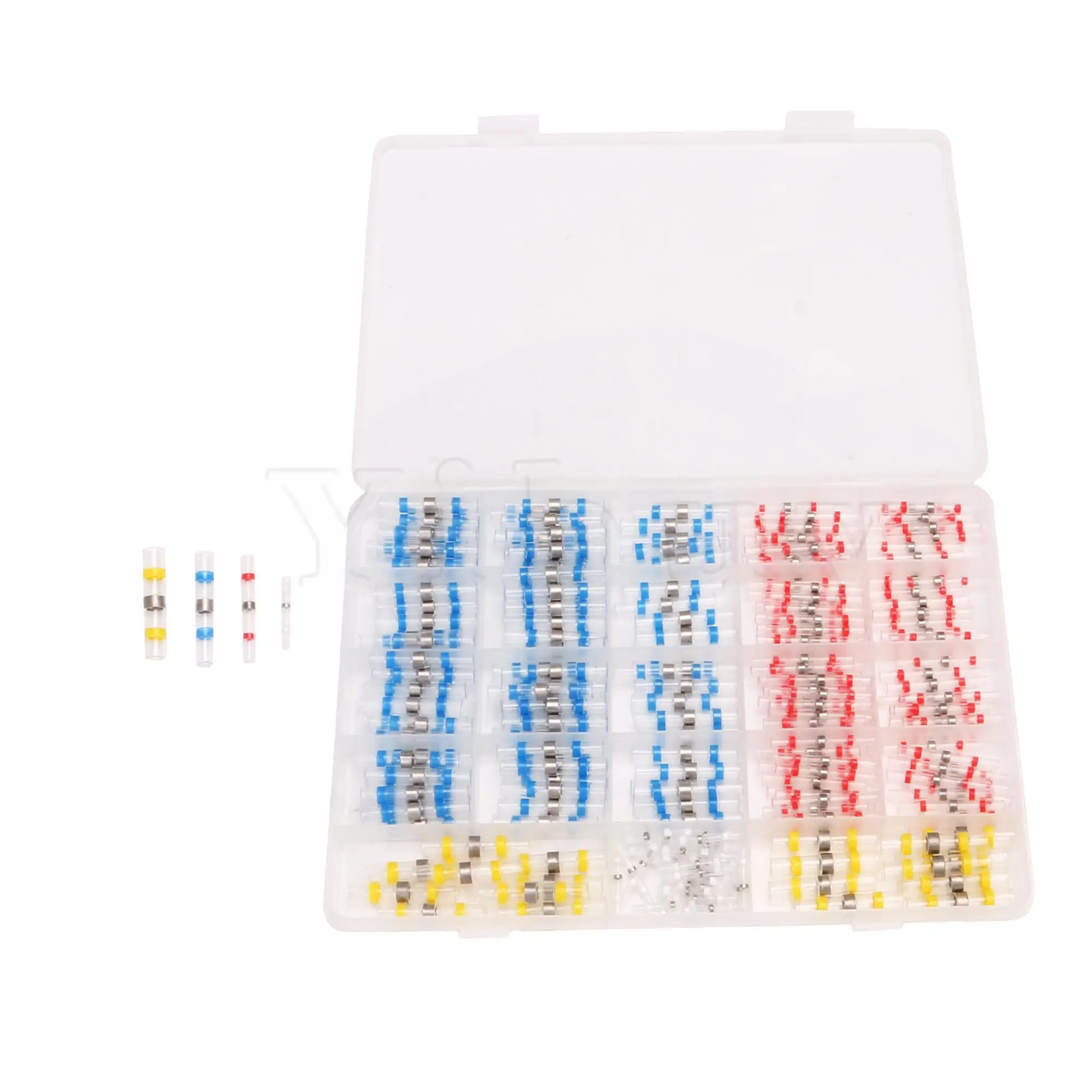 

250 x набор Стыковых Соединителей для проводов, уплотнительный набор соединителей для проводов, разноцветный