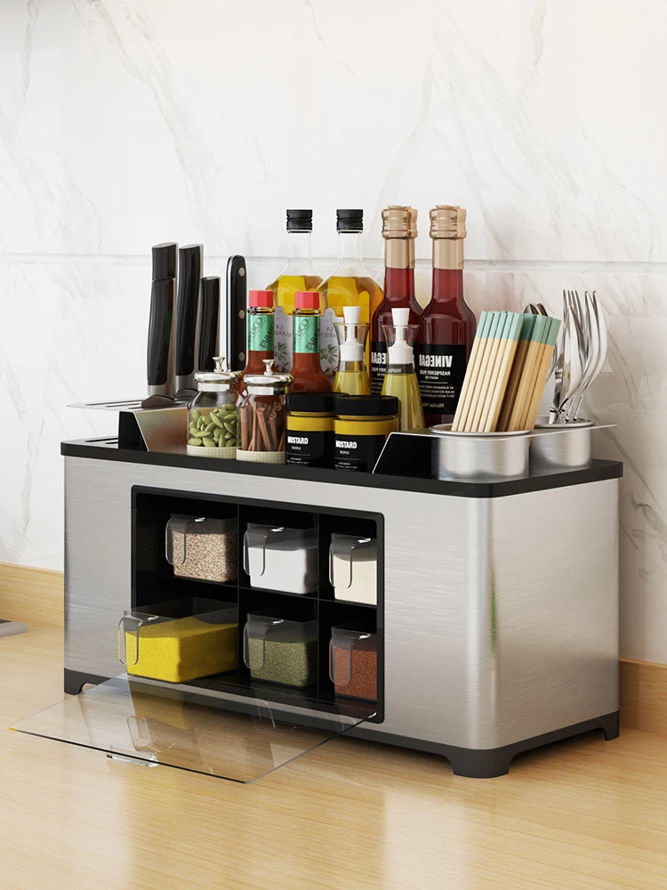 

Kitchen seasoning box multi-purpose shelf household seasoning tank consort box tool supplies storage shelf