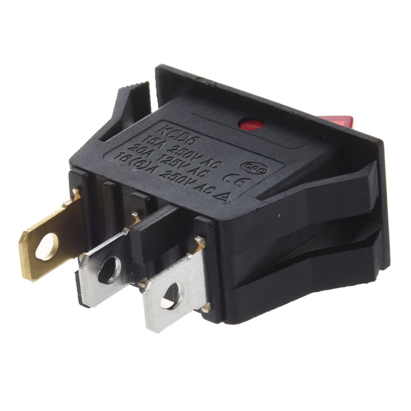 10 шт. встроенный/выключаемый клавишный выключатель для лодки SPST и 1