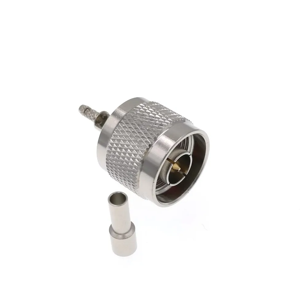 10 шт. N Мужской прямой обжимной RG174 RG178 RG316 RG188 RF коннектор высокого качества |