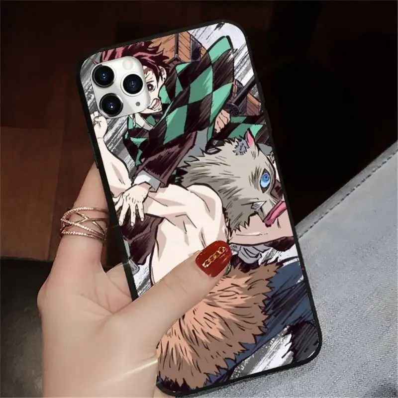 

Japan anime Kimetsu no Yaiba Phone Case for iPhone 11 12 pro XS MAX 8 7 6 6S Plus X 5S SE 2020 XR