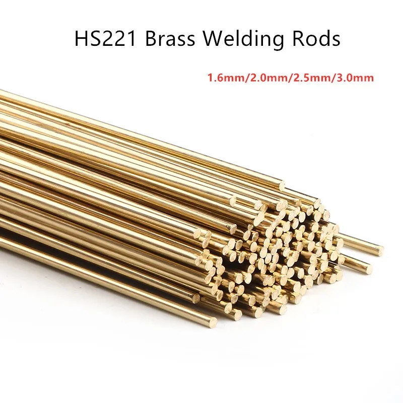 5pcs 10pcs HS221 Brass Welding Rods Wires Sticks 500mm Length Wire Electrode Soldering Rod For Brazing Soldering Repair Tools
