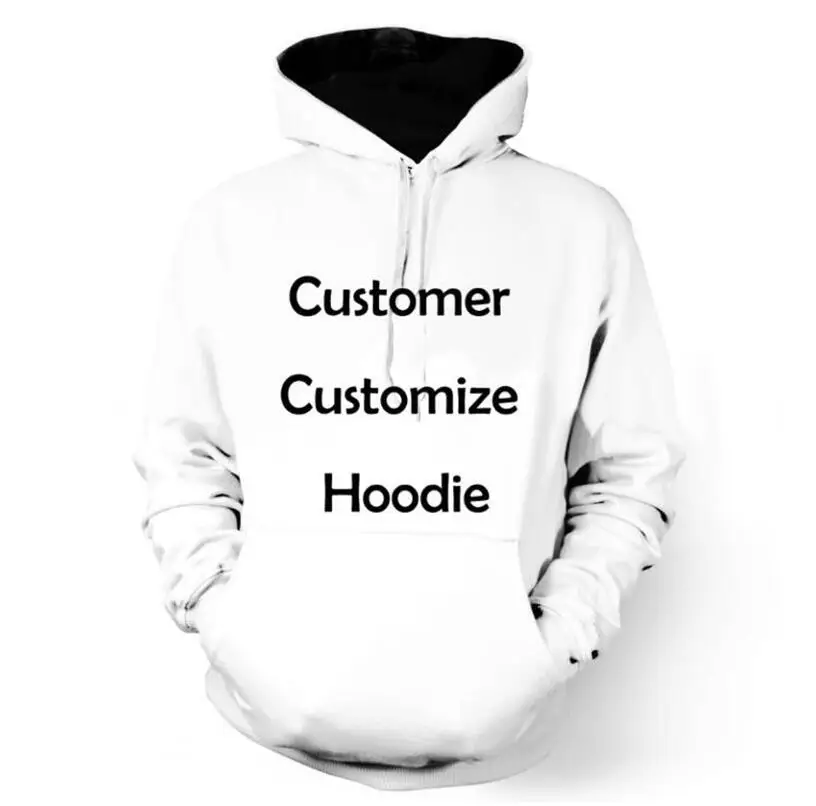 

Brand Design Men/Women Long Sleeve Hooded Sweatshirts Customer Customize Hoodies Pullovers DropShipping Custom DIY Design