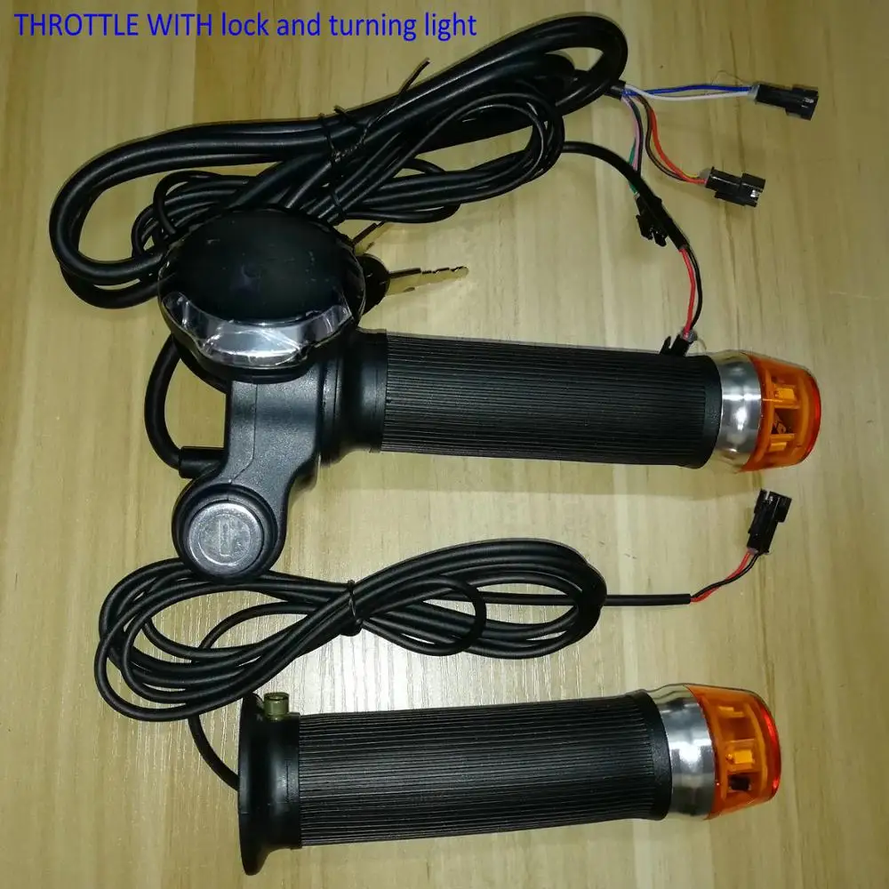 Поворотная дроссельная заслонка с замком + дисплей 24v36v48v60v индикатор напряжения