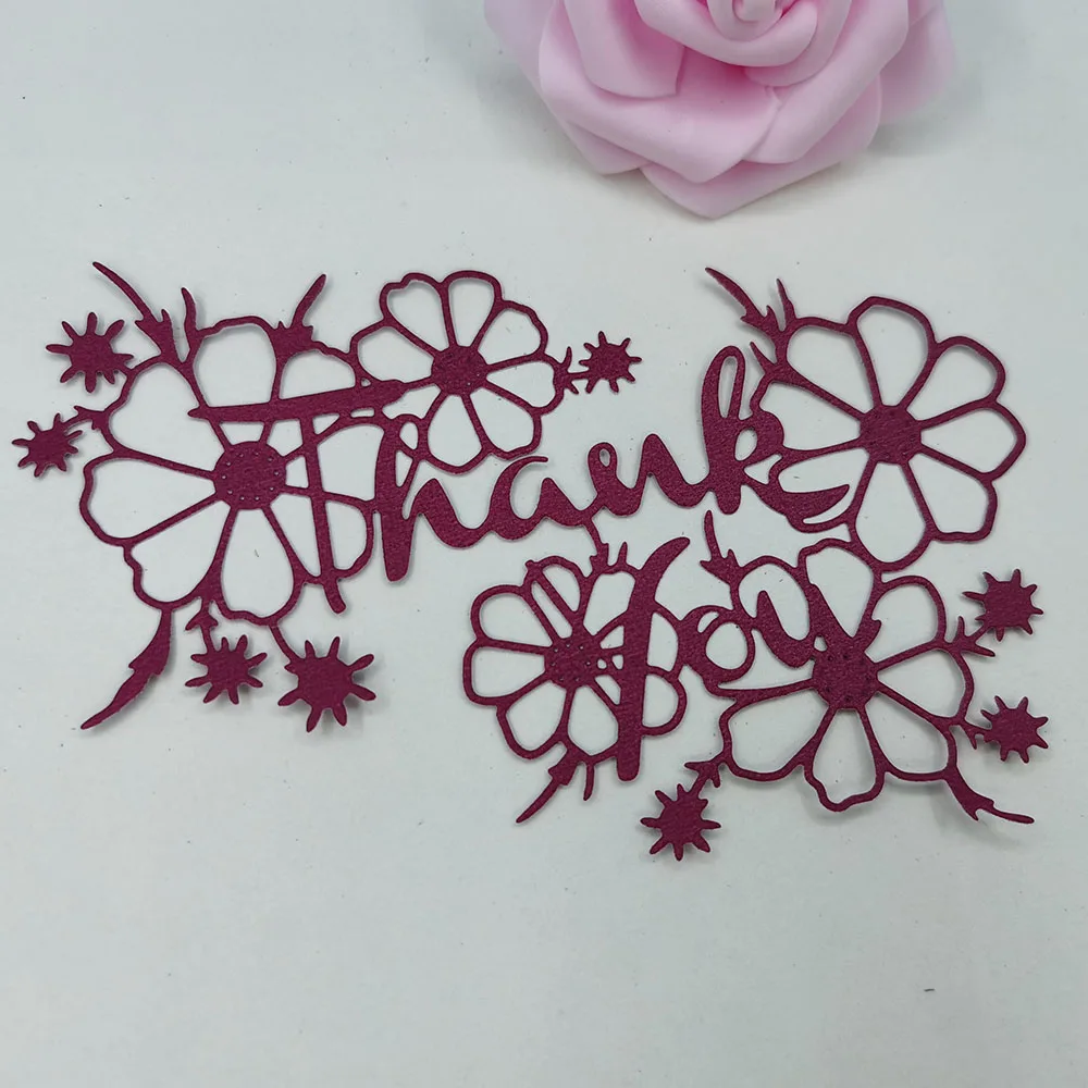 

Thank You Metal Cutting Die For Scrapbooking Album Cardmaking Decorative Embossing Making Greeting Card Photo Paper Craft