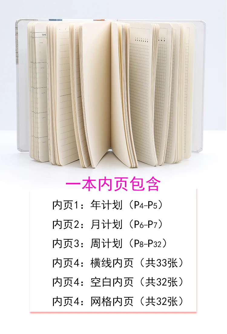 112 Sheets Vintage Notebook Bullet Journal Sweet Planet Planner Book Daily Agenda Diary Stationery Kids Gift Office Supplies