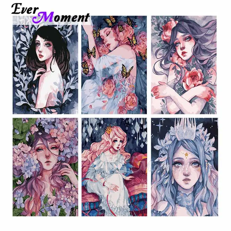Алмазная картина с бабочками и цветами для девочек|Алмазная мозаика вышивка| |