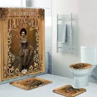 Винтажная удивительная Татуированная леди постер душевая занавеска набор викторианской цирковой татуировки женщина занавеска для ванной s ванной