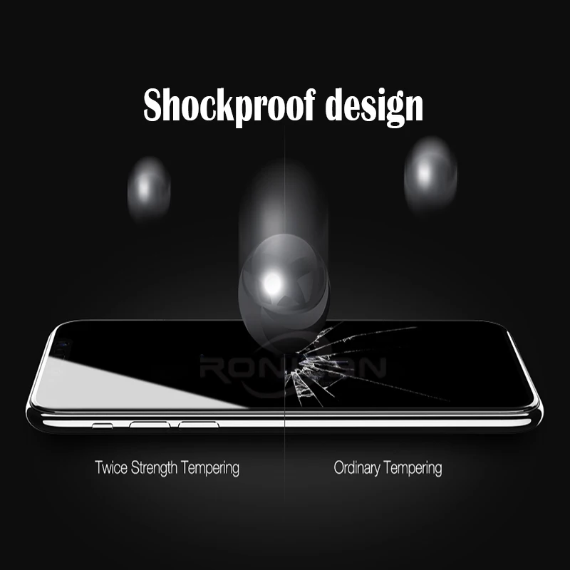 10 шт. закаленное стекло с полным покрытием для iPhone 11 pro XR X XS MAX Защита экрана 7 8 6 6S