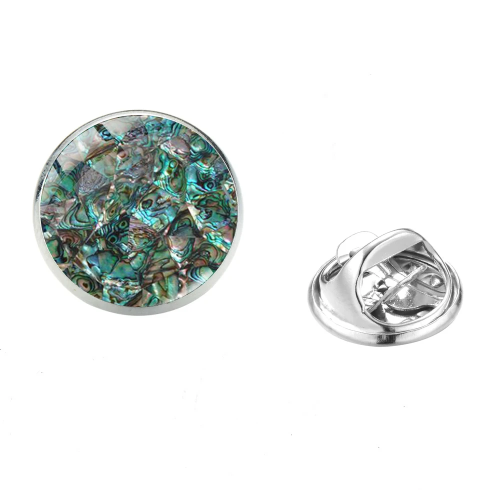 Брошь из нержавеющей стали с узором морских ракушек | Украшения и аксессуары