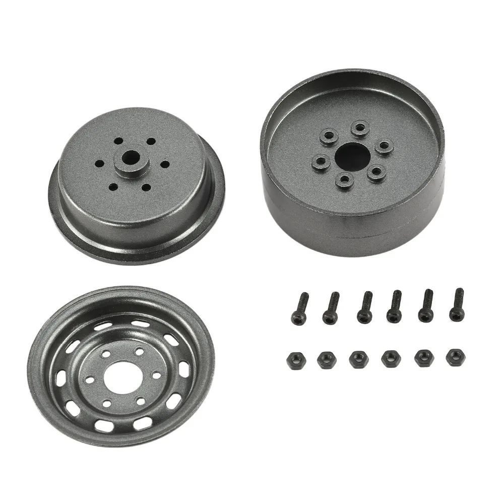 

4pcs RC Car Metal Wheel Hub AX-618GL 1.9inch Rim Set for Axial SCX10 RC4WD D90 1:10 Rock Crawler RC Toys for Children Parts