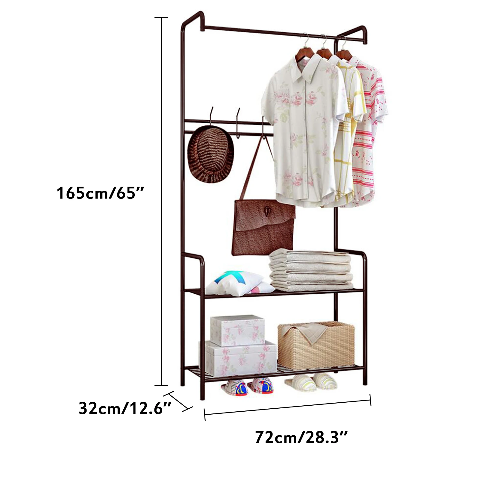 

Простая стильная мебель для спальни, Рождественская вешалка для пальто, держатель для одежды, вешалка, напольная полка для хранения, вешалк...