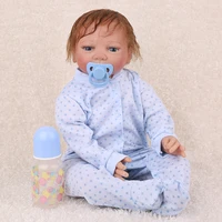 NPKDOLL bebe Reborn Baby Doll Lifelike silicone reborn toys for girls Sleeping infant boy doll newborn kids Christmas Gift  22"