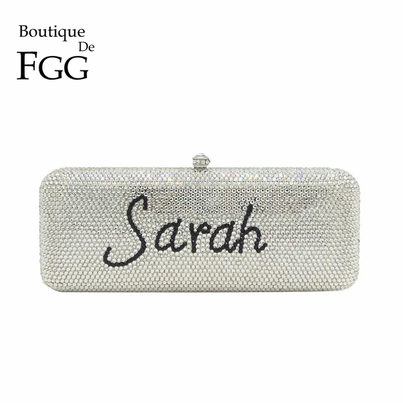 Boutique De FGG индивидуальный дизайн имени женские вечерние сумочки клатчи со
