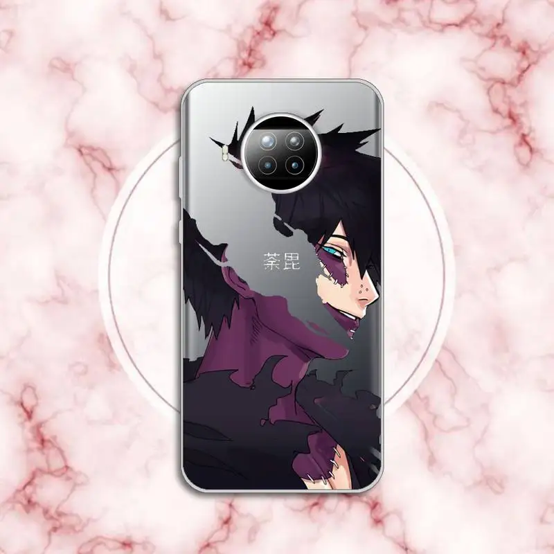 

My Hero Academia anime Evil devil smile Phone Case Transparent for Xiaomi Redmi note 10 t 8 9 pro lite 11